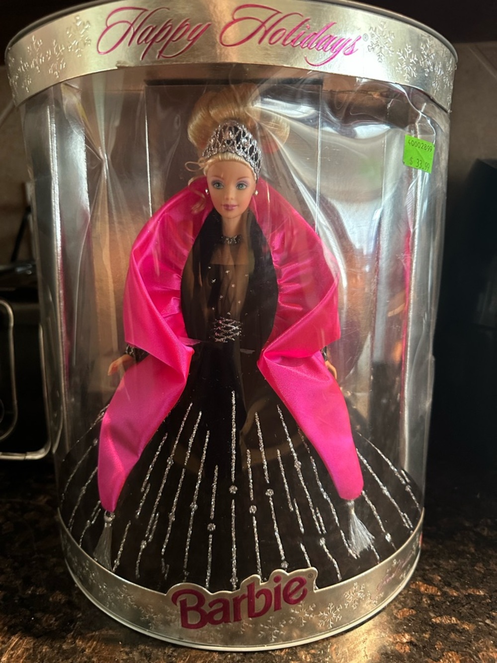 1998 Happy Holidays Barbie Blonde Doll #20200